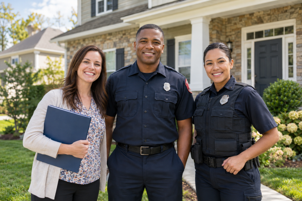 Maryland teacher and first responders learning about homebuyer assistance